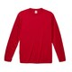 508901-0069 L [4.7オンス ドライ シルキータッチ ロングスリーブ Tシャツ（ノンブリード）レッド Lサイズ]