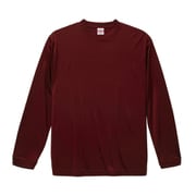 508901-0072 M [4.7オンス ドライ シルキータッチ ロングスリーブ Tシャツ（ノンブリード）バーガンディ Mサイズ]