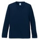 508901-0086 S [4.7オンス ドライ シルキータッチ ロングスリーブ Tシャツ（ノンブリード）ネイビー Sサイズ]