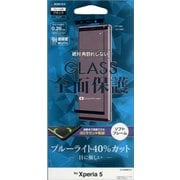 SE2109XP5 [Xperia 5 3Dガラスパネル ソフトフレーム BLC 光沢 ブラック]