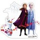 ステッカー アナと雪の女王2 アナとエルサとオラフ DZ-80994