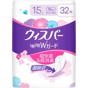 ウィスパー Wガードおりもの水分ケアライナー15cc 32枚