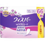 ウィスパー Wガードおりもの水分ケアライナー15cc 66枚