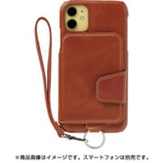 rak-19ipm-car [RAKUNI（ラクニ） レザーケース for iPhone 11 キャラメルブラウン]