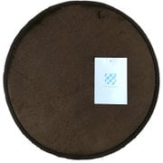マイクロファイバーフランネルクッションラグ 径35mm Brown CFS-035-BRN