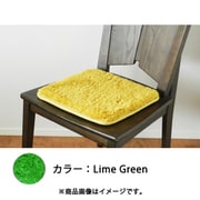 マイクロファイバーシャギークッションラグ 35×35cm Lime Green CSS-S35-LGN