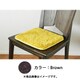 マイクロファイバーシャギークッションラグ 35×35cm Brown CSS-S35-BRN