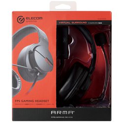 エレコム ゲーミングヘッドセット ヘッドホン  バーチャルサラウンドアダプタ付 ブラック HS-ARMA200VBK 楽天市場】ゲーミングヘッドセット ヘッドホン 有線 【ARMA