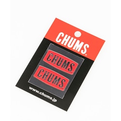 チャムスロゴエンボスステッカー CHUMS Logo Emboss Sticker CH62-1125 R001 Red [アウトドア ロゴステッカー]