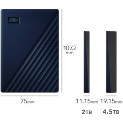 WD Mac用ポータブルHDD 5TB USB3.0 タイムマシン対応 5 TB ブルー My Passport for Mac | Western Digital