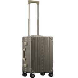 アルミスーツケース フレームタイプ 旅行日数目安：1～3泊 35L TSAロック搭載 機内持ち込み可 オリーブ A35F-O