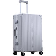 アルミスーツケース フレームタイプ 旅行日数目安:4~7泊 60L TSAロック搭載 シルバー A60F-S