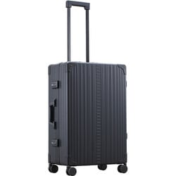アルミスーツケース フレームタイプ 旅行日数目安：4～7泊 60L TSAロック搭載 ブラック A60F-B