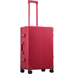 アルミスーツケース フレームタイプ 旅行日数目安：4～7泊 60L TSAロック搭載 レッド A60F-RE