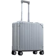 アルミスーツケース ビジネス横型 旅行日数目安:1~2泊 24L TSAロック搭載 シルバー A24VF-S