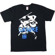 NARUTO疾風伝 日本限定ボトルTシャツ サスケ 黒 L [キャラクターグッズ]