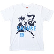 NARUTO疾風伝 日本限定ボトルTシャツ サスケ 白 S [キャラクターグッズ]