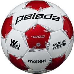 ペレーダ4000 F4L4000WR ホワイト×メタリックレッド 4号 検定球 [サッカーボール]