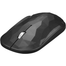 ワイヤレスマウス モバイルマウス FLEXUS（フレクサス） 無線（2.4GHz）接続式 BlueLED 3ボタンタイプ 電池式 速度切替 耐衝撃 静音 ジオメトリー/ブラック BSMBW338GBK