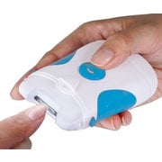 LEDライト付き電動爪削り ブルー FL03725
