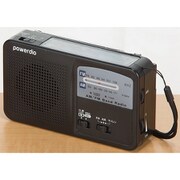 防災多機能充電ラジオライト<BK> ブラック FL03729