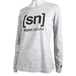 ヨドバシ Com エスエヌスーパーナチュラル Sn Super Natural ロゴ長袖tシャツ Snw Chグレーh Lサイズ アウトドア カットソー レディース 通販 全品無料配達