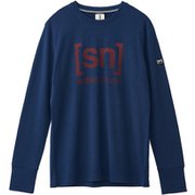 長袖Tシャツ SNM014060 ネイビーI25 Mサイズ [アウトドア カットソー メンズ]