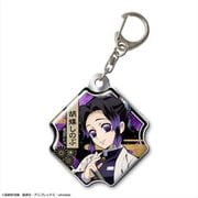 鬼滅の刃 ぷくっとメタルキーホルダー Ver.2 デザイン01 胡蝶しのぶ [キャラクターグッズ]