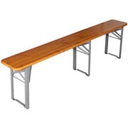 ビア ベンチ 180 BEER BENCH 180 SILVER H745-943-18SV [アウトドア ベンチ]