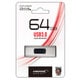 USBメモリー USB3.0 スライド式 64GB シルバー HDUF124S64G3