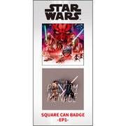 スター・ウォーズ SAGA IBA-158 スクエア缶バッジ2個セット EP1 [キャラクターグッズ]