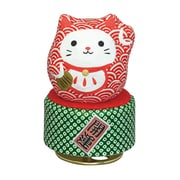 YA573C [開運だるまねこオルゴール(赤)]