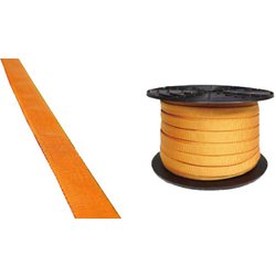 ナイロンチューブラテープ 16mm ST16-1 オレンジ 1m [チューブラーテープ(切り売り 長さ指定OK メートル単位 最大10ｍ)]
