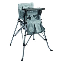 F-P71846-H-DT [折りたたみハイチェア ONE2STAY トレー付き シルバー]