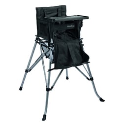F-P71851-H-DT [折りたたみハイチェア ONE2STAY トレー付き ブラック]