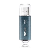 USB 3.1 Gen1 Marvel M01シリーズ USBメモリ 64GB キャップ式 アルミボディ アイシーブルー SP064GBUF3M01V1B