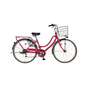 シティサイクル フロートミックス266-B 26インチ 外装6段 ダークピンク MK-20-025