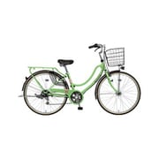 シティサイクル フロートミックス266-B 26インチ 外装6段 ライトグリーン MK-20-025