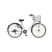 シティサイクル フロートミックス276-B 27インチ 外装6段 ホワイト MK-20-026