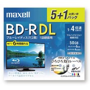 録画用BD-R DL インクジェットプリンター対応ひろびろ美白レーベル 5枚+おまけ1枚 BRV50WPE.5+1S