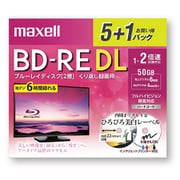録画用BD-RE DL インクジェットプリンター対応ひろびろ美白レーベル 5枚+おまけ1枚 BEV50WPE.5+1S