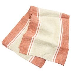 Linne キッチンタオル ボーダー RE/BE 0118-049