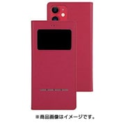 AFC191702 [Wisdom iPhone 11用レザーケース ローズレッド]