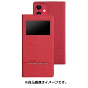 AFC191704 [Wisdom iPhone 11用レザーケース レッド]