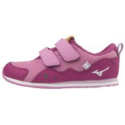 ミズノランキッズ6 RUN KIDS6 K1GD1933 55 パープル×ホワイト 20.5cm [ランニングシューズ キッズ]