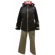LADIES SUIT DWWMJH80 BLK /Oサイズ [スキーウエアスーツ レディース]