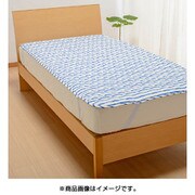 パッドシーツ シングルサイズ(100×205cm) ストライプブルー PM09290029