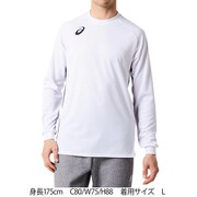 2101A054 100 [チームプラクティスロングスリーブシャツ Sサイズ Bホワイト]