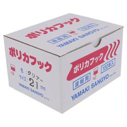 PF-522 ポリカフック クリヤー 21mm（100イリ）