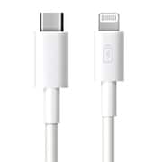 USB Type-C & Lightning USBケーブル PD対応 2m ホワイト/ストレート PG-LCC20M02WH
